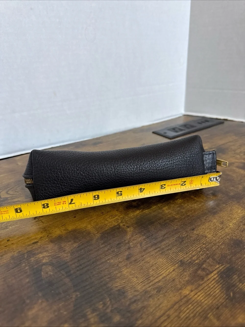 Portland Leather Goods Pencil Case Sidekick Pouch Pebbled Black Pouch, Travel